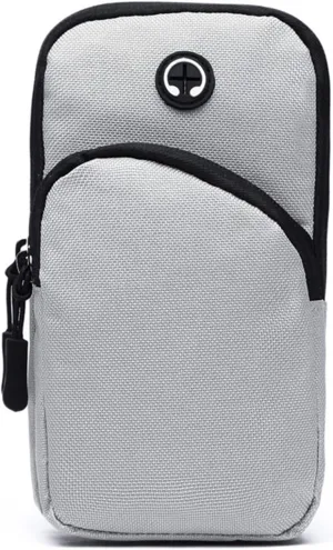 Men Women Arm Bags Sports Outdoor Fitness Multifunction Running and Walking Bag Suitable for 5.0-6.5 Inch Screen (Color : Gray, Size : 1)