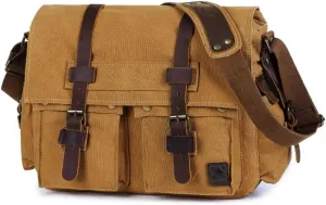 Men's Canvas Bag Shoulder Bag Europe And The United States Retro Crossbody Bag Men's Casual Bag Men's Bag