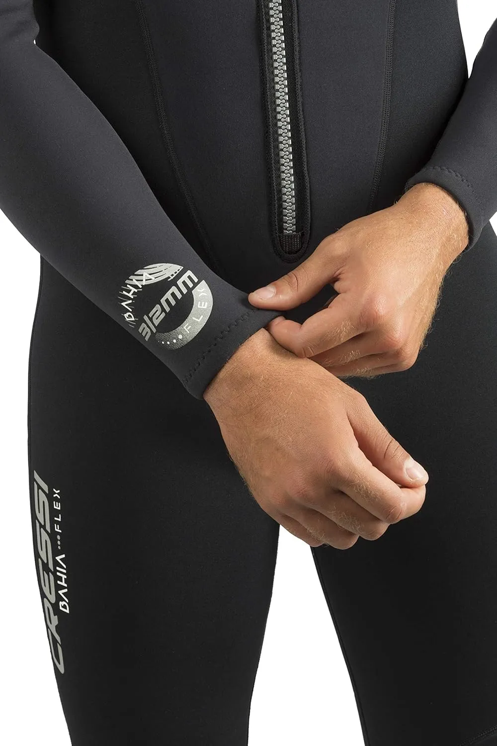 Men's Front-Zip Full Wetsuit for Water Activities - Bahia Flex: Designed in Italy by Cressi