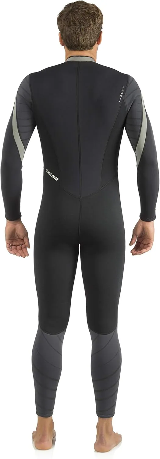 Men's Front-Zip Full Wetsuit for Water Activities - Bahia Flex: Designed in Italy by Cressi