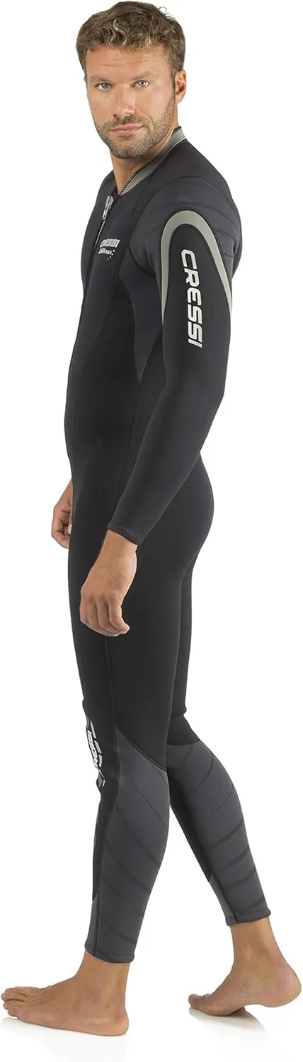 Men's Front-Zip Full Wetsuit for Water Activities - Bahia Flex: Designed in Italy by Cressi