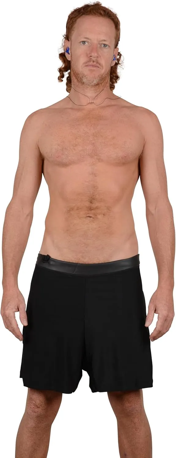Men's Neoprene Board Shorts with Compression Liner. Low Waist, Quick-Dry, UV Protection, Ideal for Surfing & Water Sports