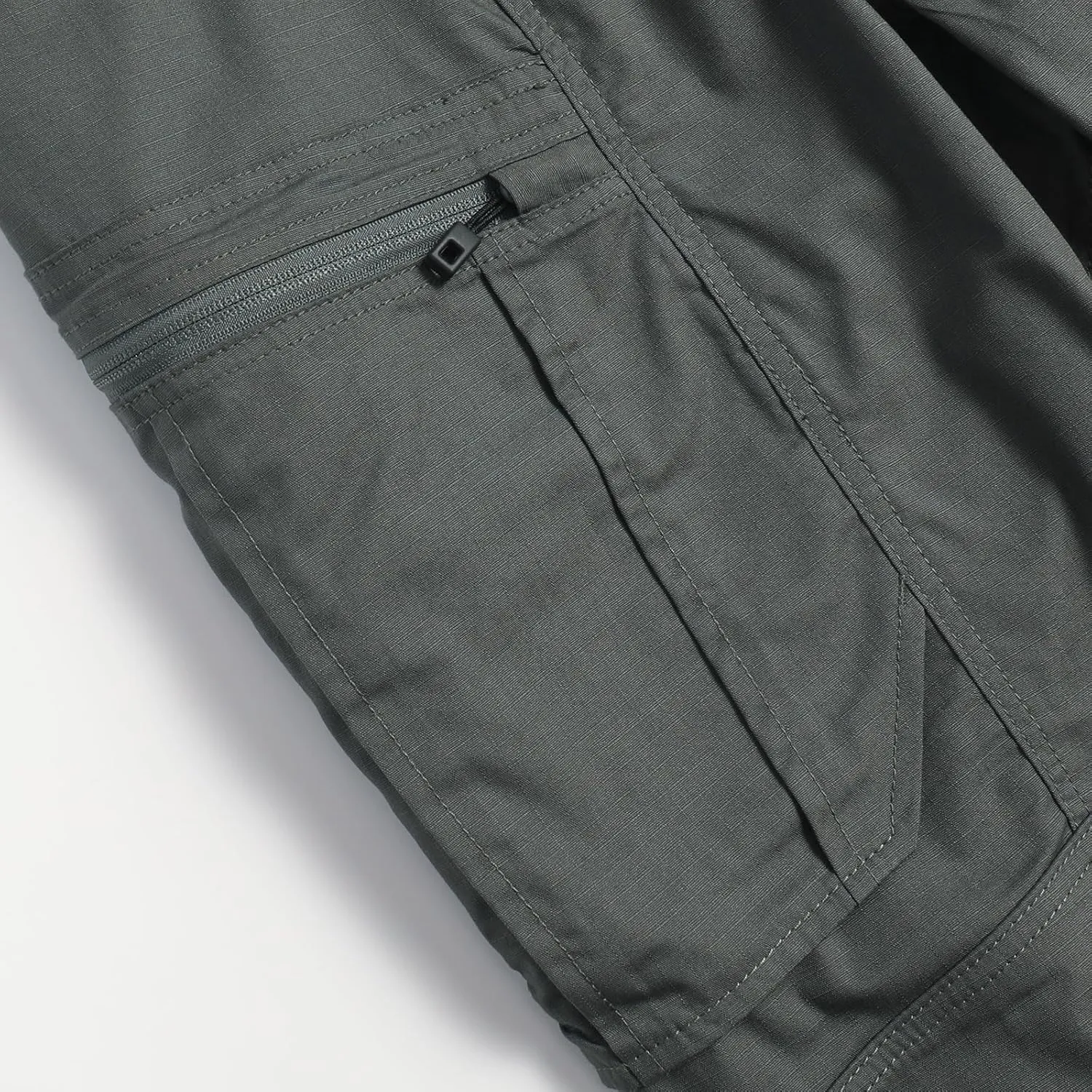 Men's Tactical Hiking Cargo Pants Water-Resistant Ripstop Elastic Waist Durable Camping Climbing