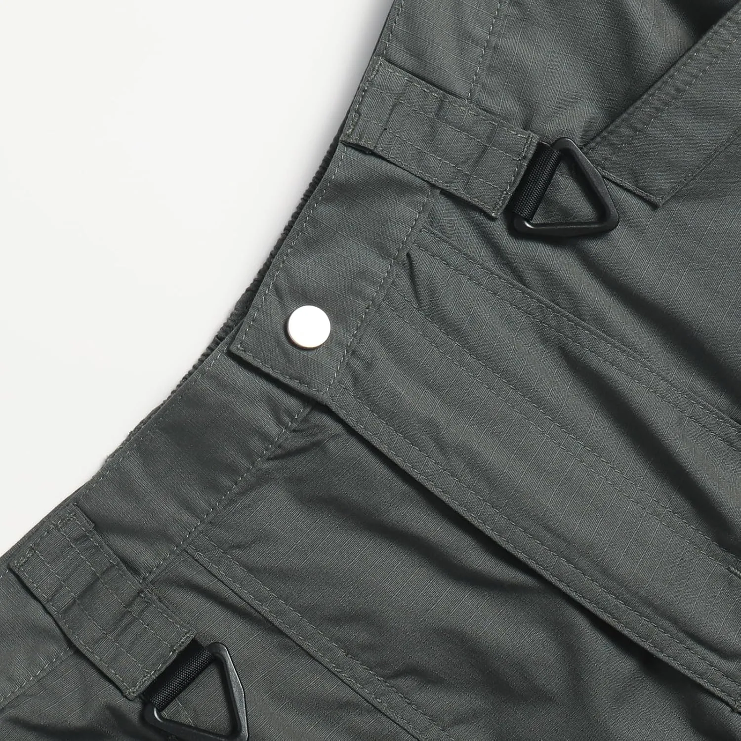 Men's Tactical Hiking Cargo Pants Water-Resistant Ripstop Elastic Waist Durable Camping Climbing