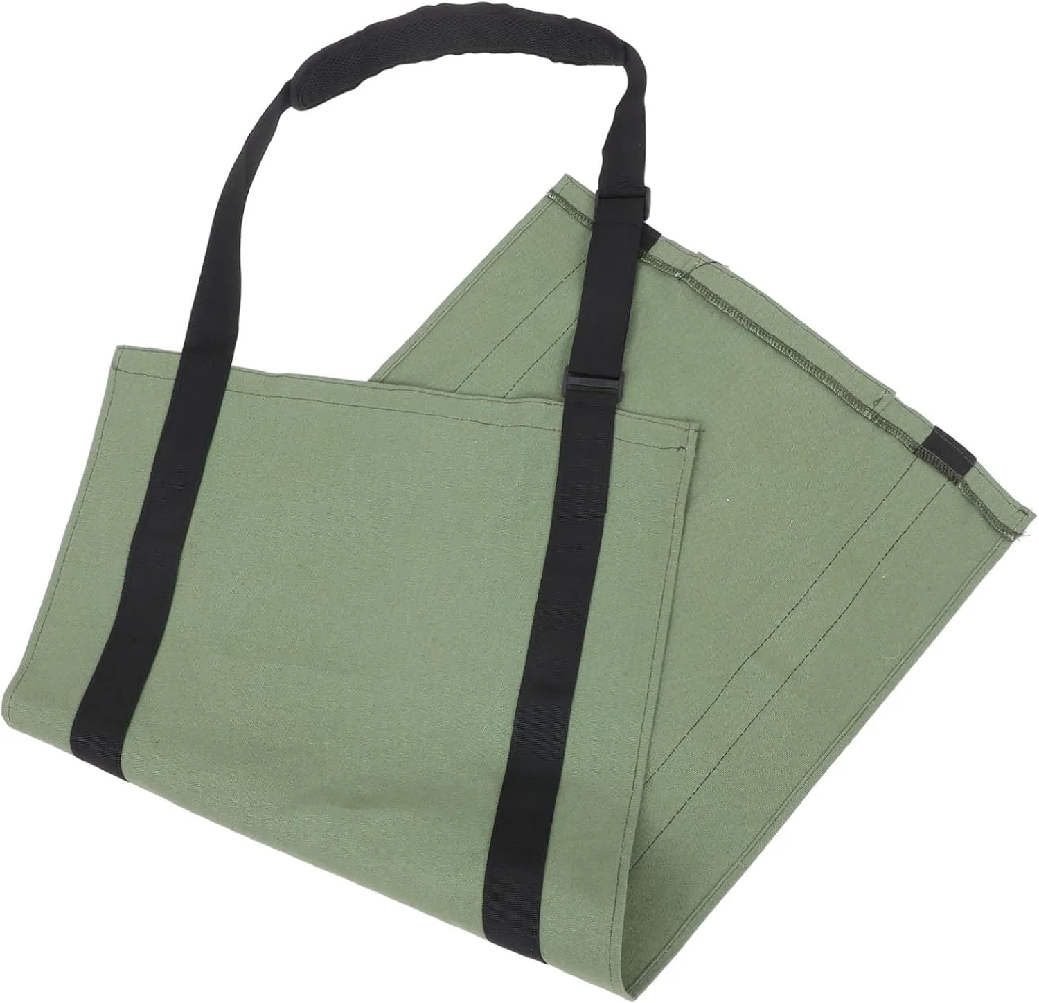 MERRYHAPY Firewood Tote Bag Heavy Duty Canvas Log Carrier Firewood Carry Bag for Stove Waxed Canvas Tote Easy Transportation for Camping