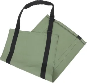 MERRYHAPY Firewood Tote Bag Heavy Duty Canvas Log Carrier Firewood Carry Bag for Stove Waxed Canvas Tote Easy Transportation for Camping
