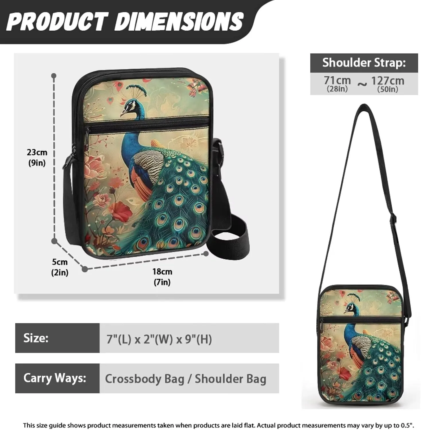 Messenger Bag for Women Crossbody Cell Phone Purse Small Shoulder Pouch for Outdoor
