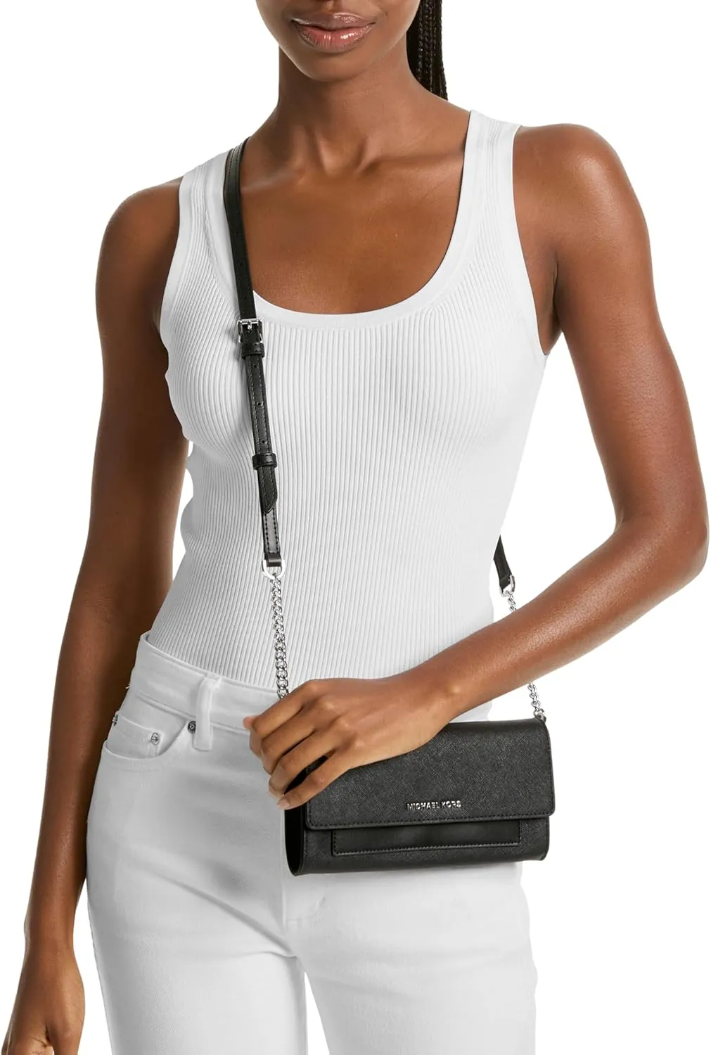 Michael Kors Jet Set Medium 2-in-1 Wallet on Chain Crossbody Bag