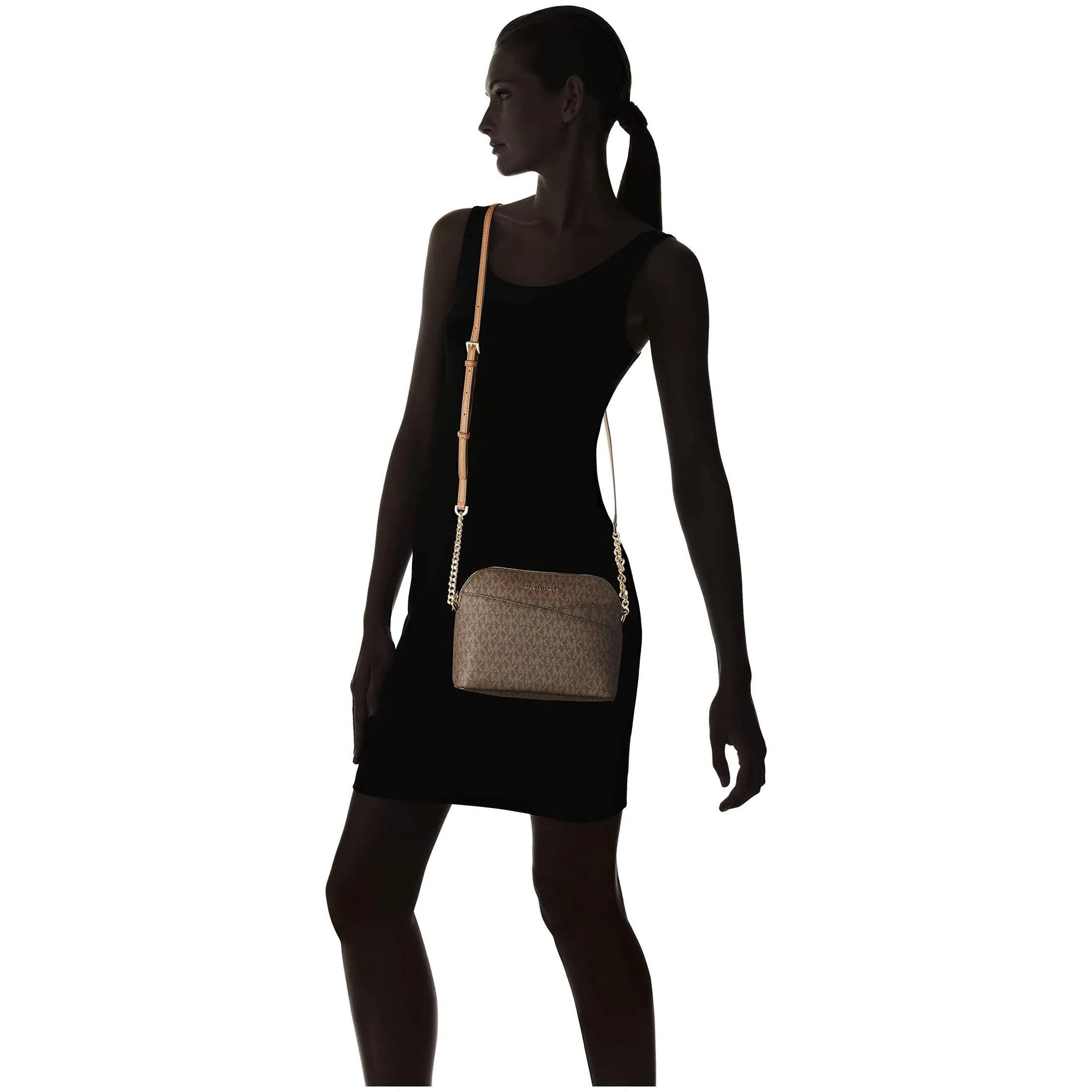 Michael Kors Jet Set Medium Crossbody Leather Handbag