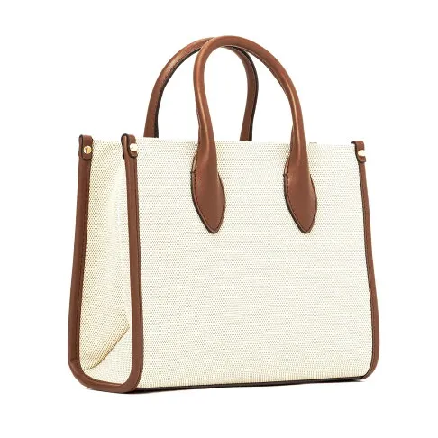 MICHAEL KORS Milerra SM Shopper/Tote Tz Xbody with Detachable Strap for Crossbody Wear