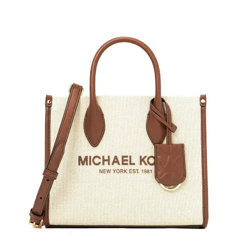MICHAEL KORS Milerra SM Shopper/Tote Tz Xbody with Detachable Strap for Crossbody Wear