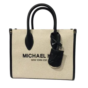 MICHAEL KORS Milerra SM Shopper/Tote Tz Xbody with Detachable Strap for Crossbody Wear