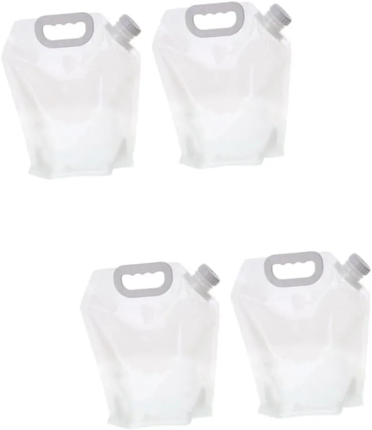 Mikinona 2sets Foldable Water Bag Collapsible Water Pouch for Outdoor Activities Convenient Storage for Camping Hiking and Sports for 2pcs*2
