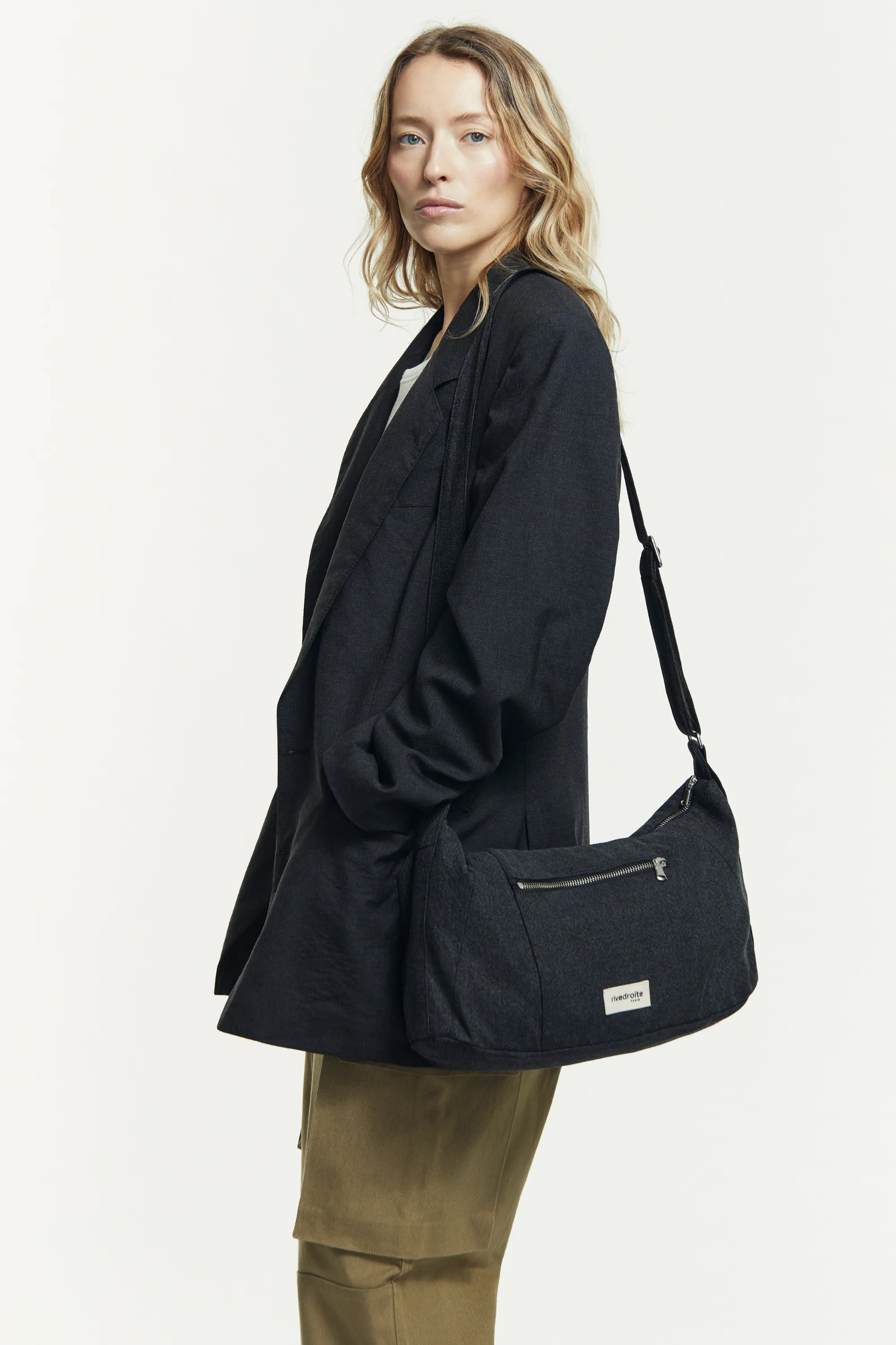 Mini Charlot the crossbody bag - Recycled Cotton Black