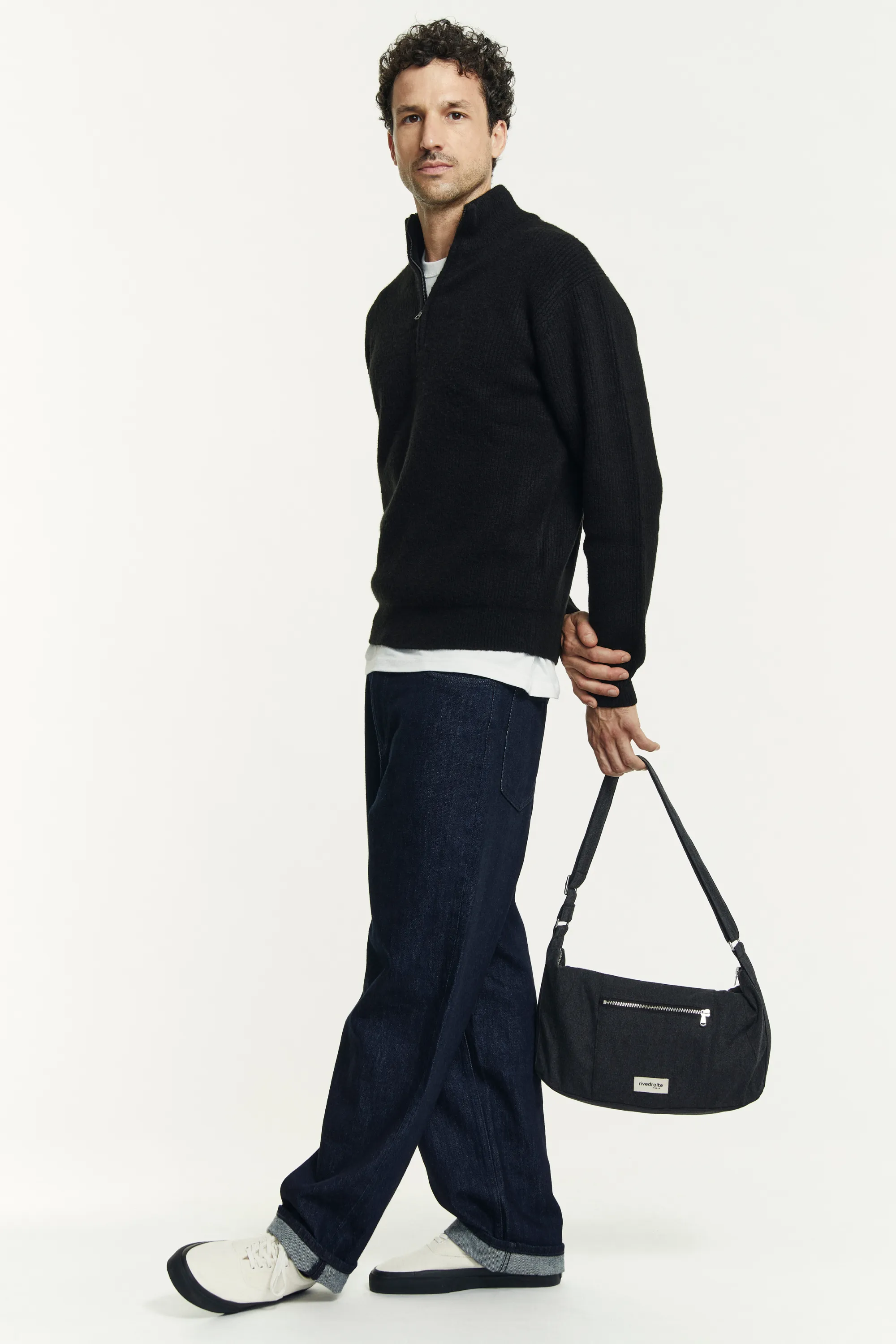 Mini Charlot the crossbody bag - Recycled Cotton Black