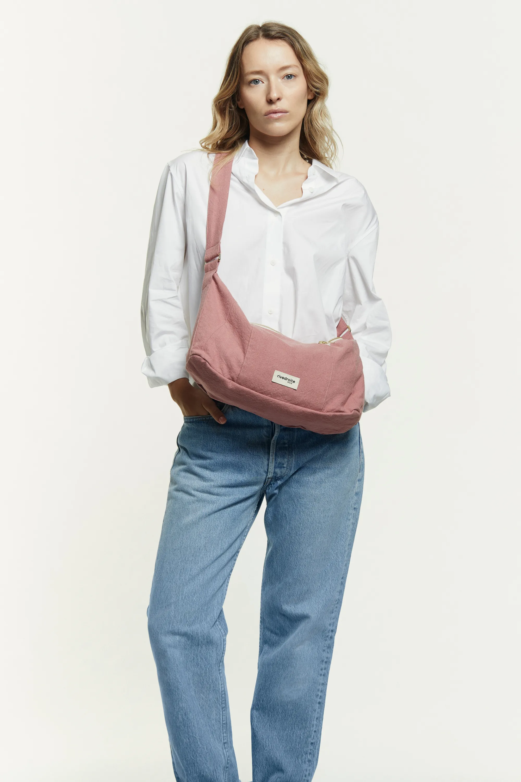 Mini Charlot the crossbody bag - Recycled Cotton Bois de Rose