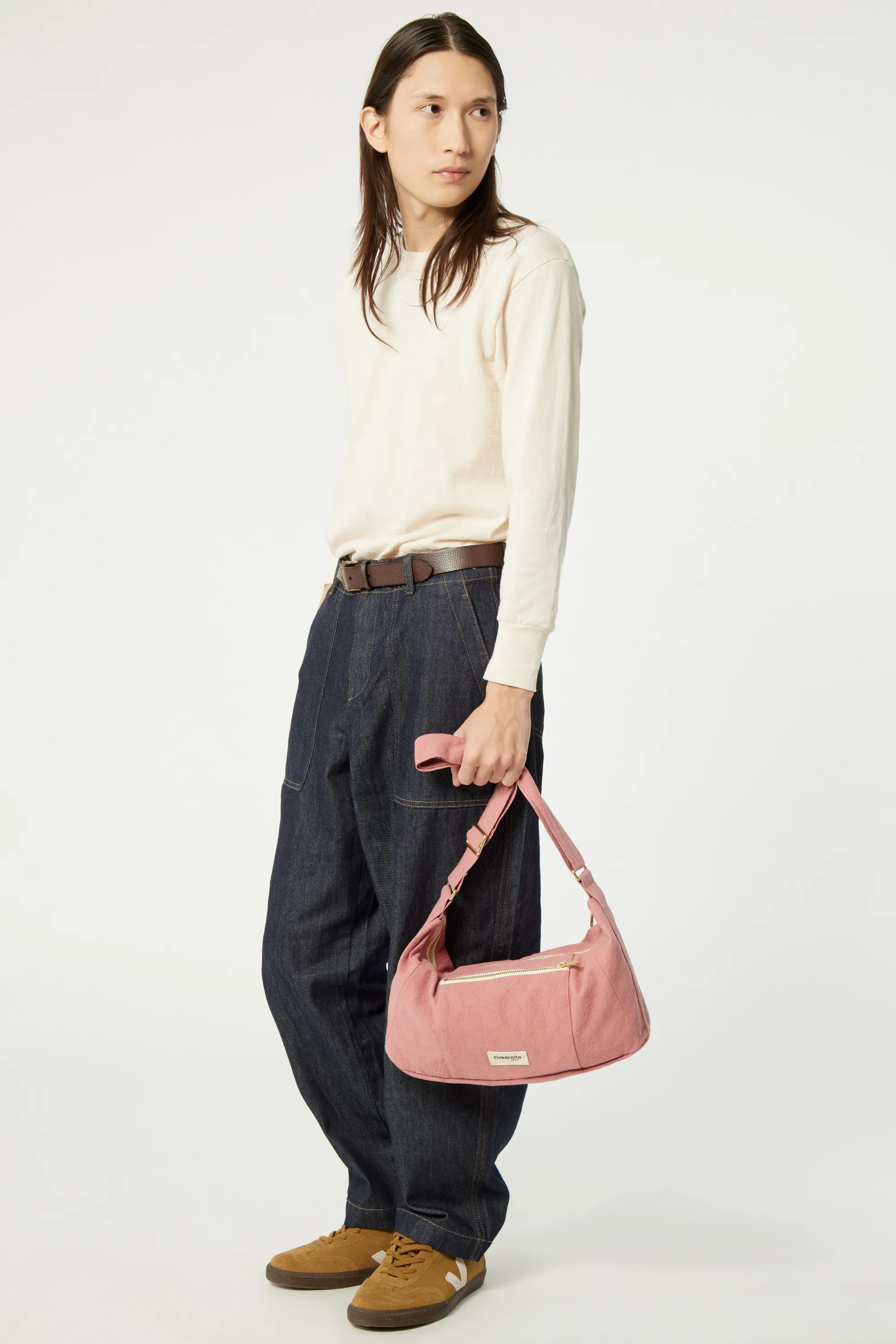 Mini Charlot the crossbody bag - Recycled Cotton Bois de Rose