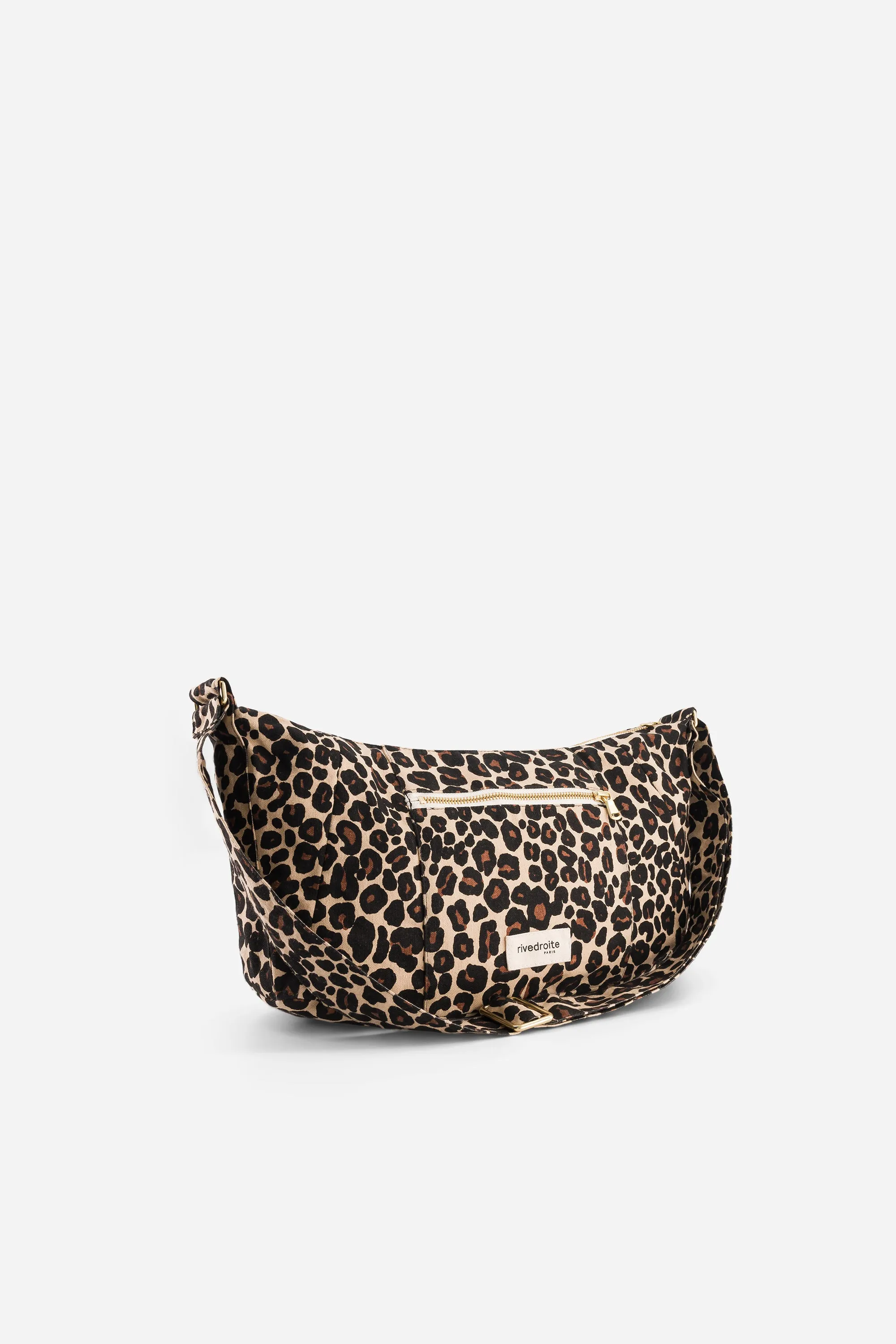 Mini Charlot the crossbody bag - Recycled cotton Leopard Beige sand
