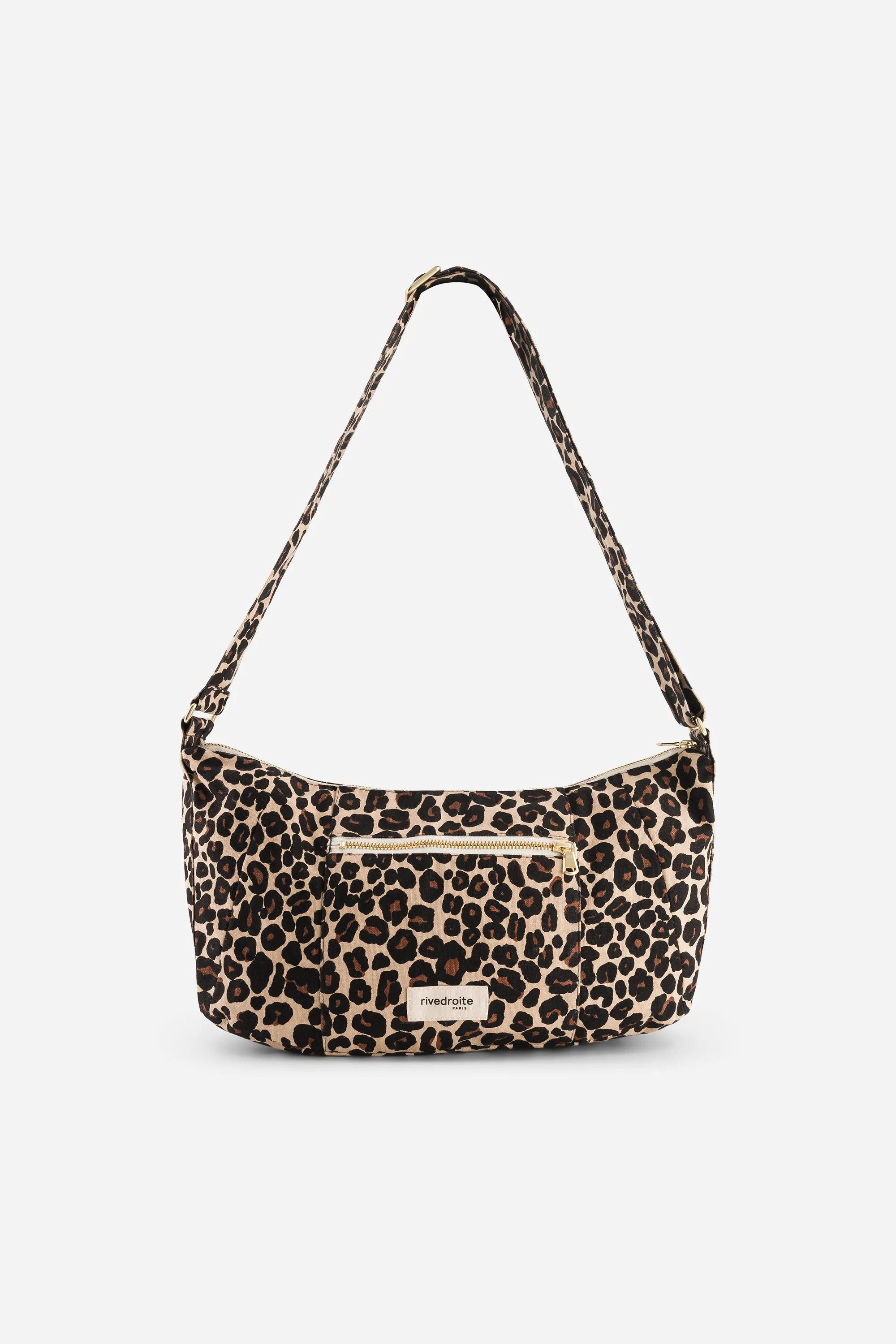 Mini Charlot the crossbody bag - Recycled cotton Leopard Beige sand