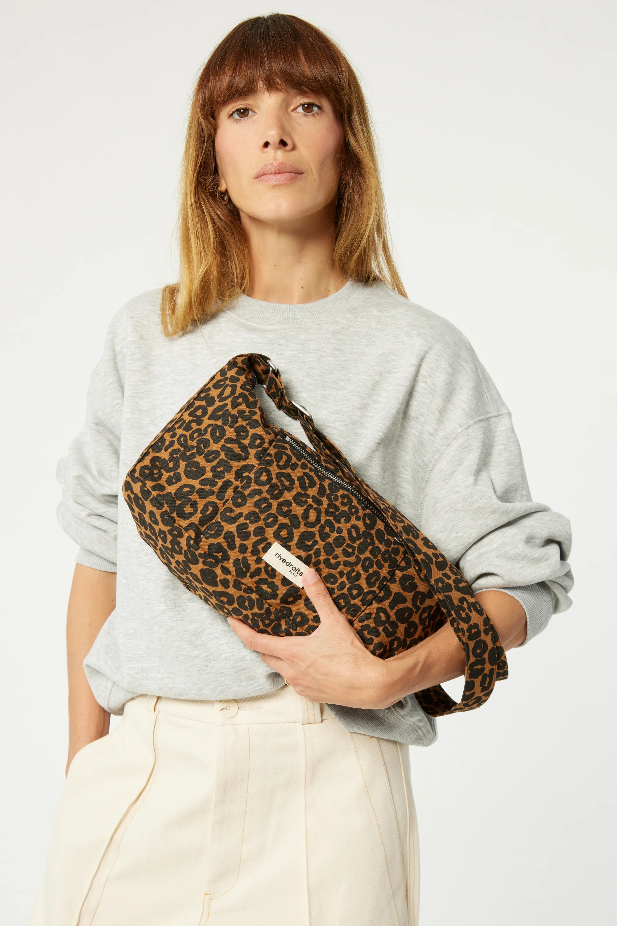 Mini Charlot the crossbody bag - Recycled cotton Leopard