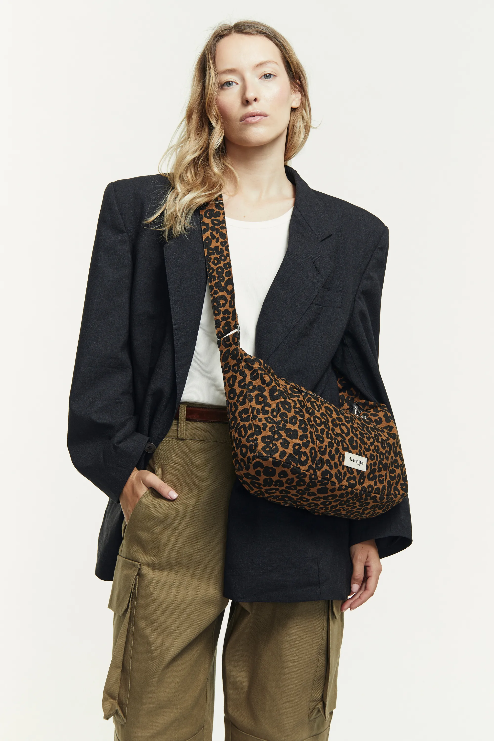 Mini Charlot the crossbody bag - Recycled cotton Leopard