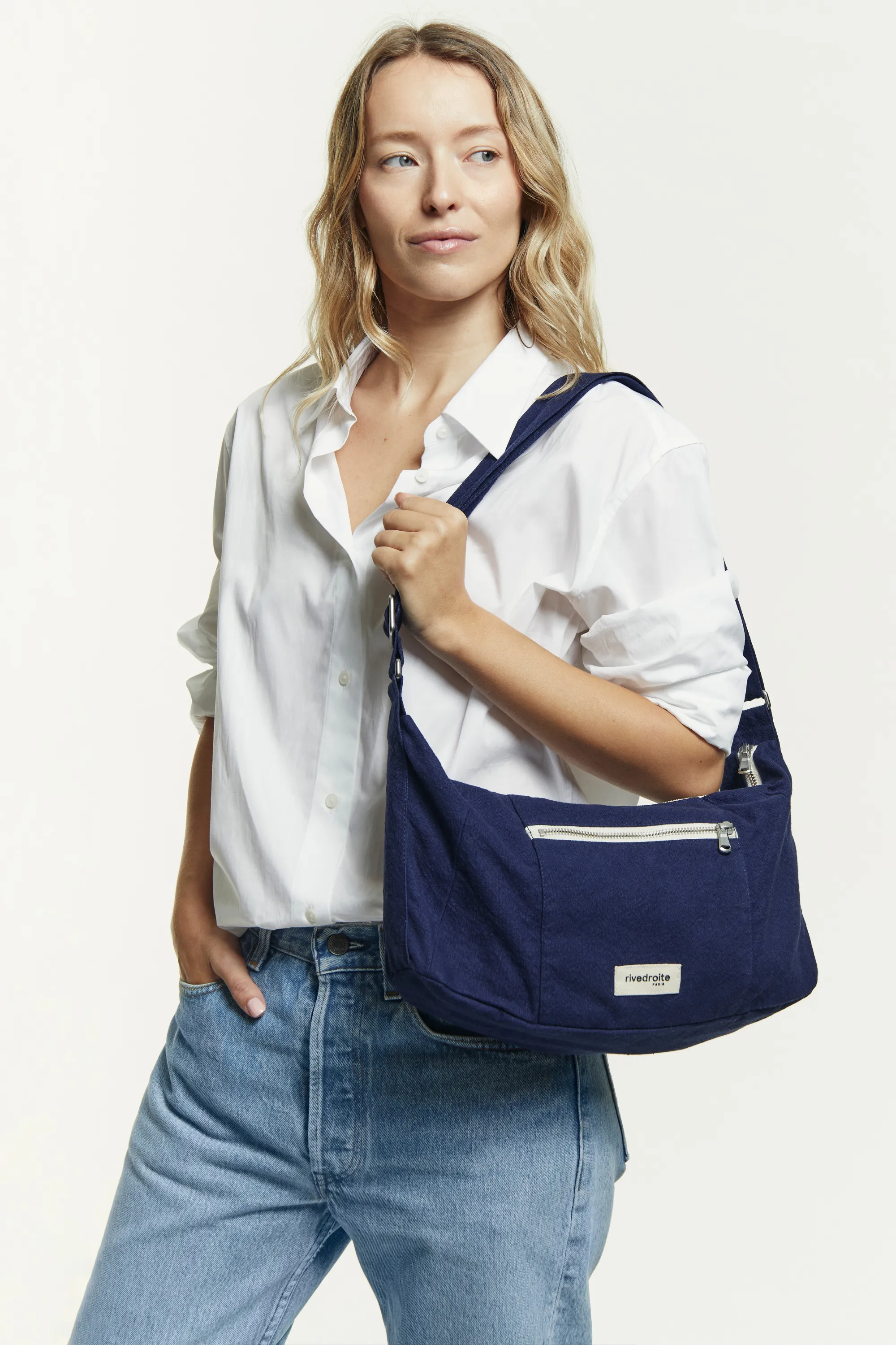 Mini Charlot the crossbody bag - Recycled Cotton Midnight Blue