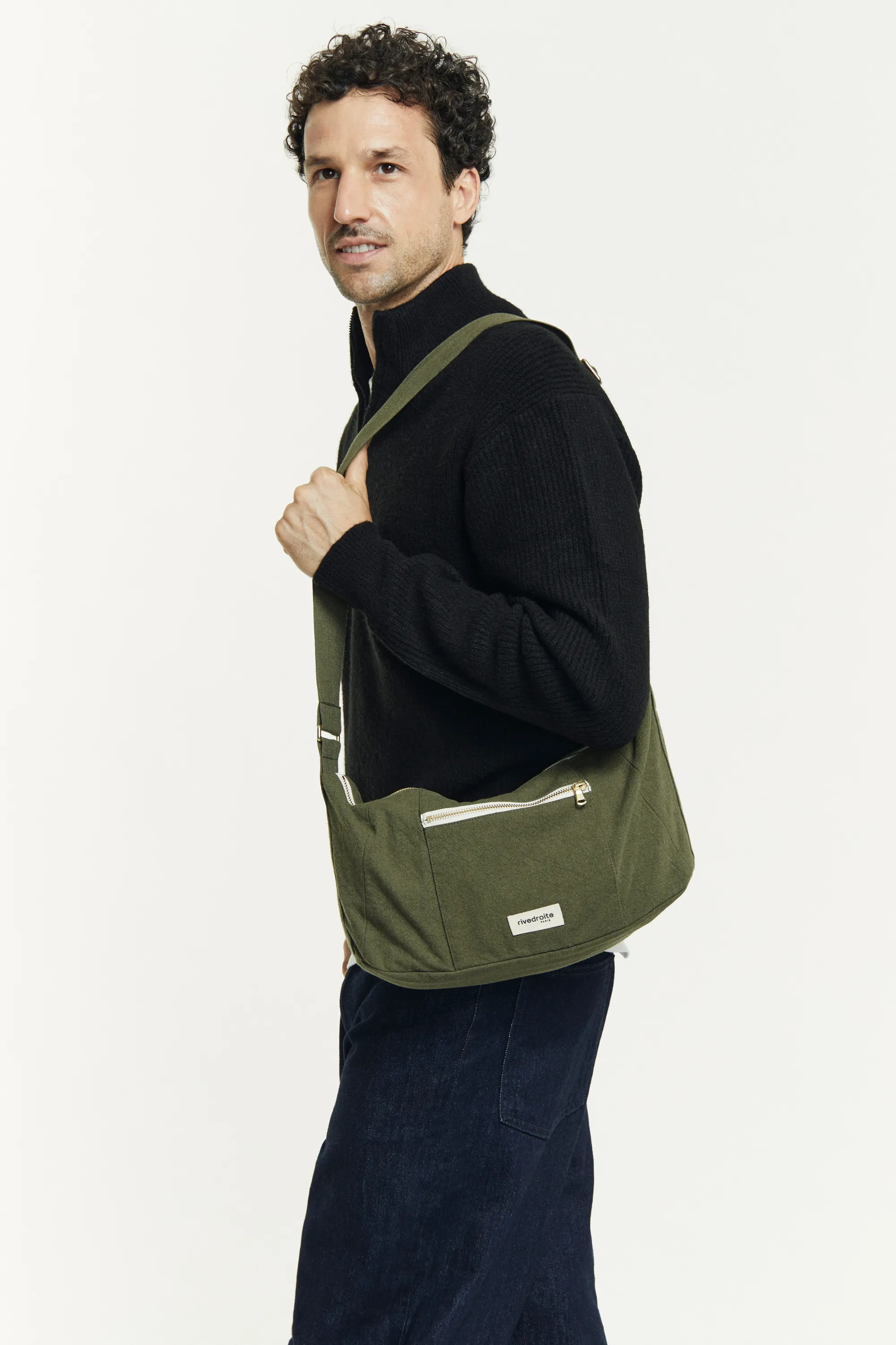 Mini Charlot the crossbody bag - Recycled Cotton Military Green