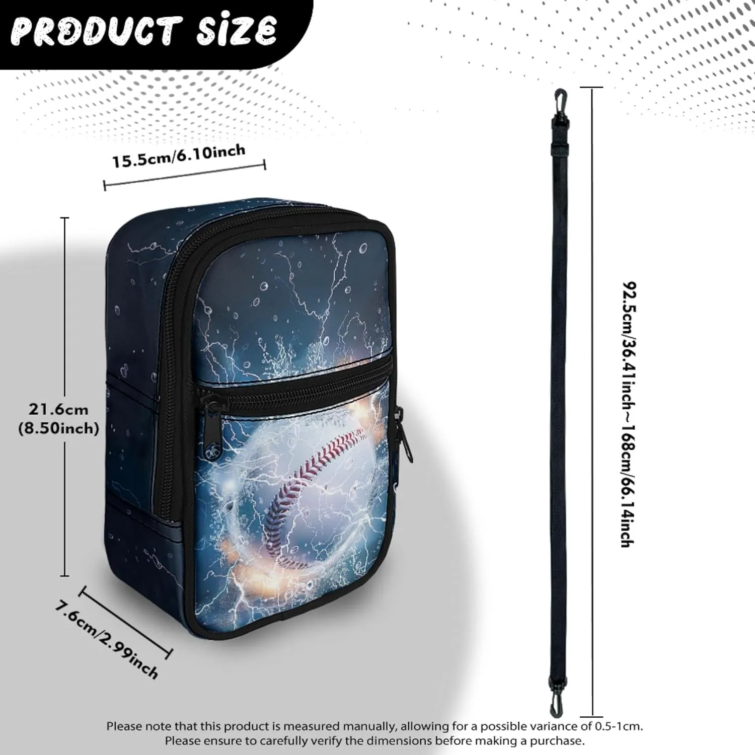 Mini Crossbody Bag with Adjustable Straps Small Crossbody Bags for Men Multifunctional Messenger Bag