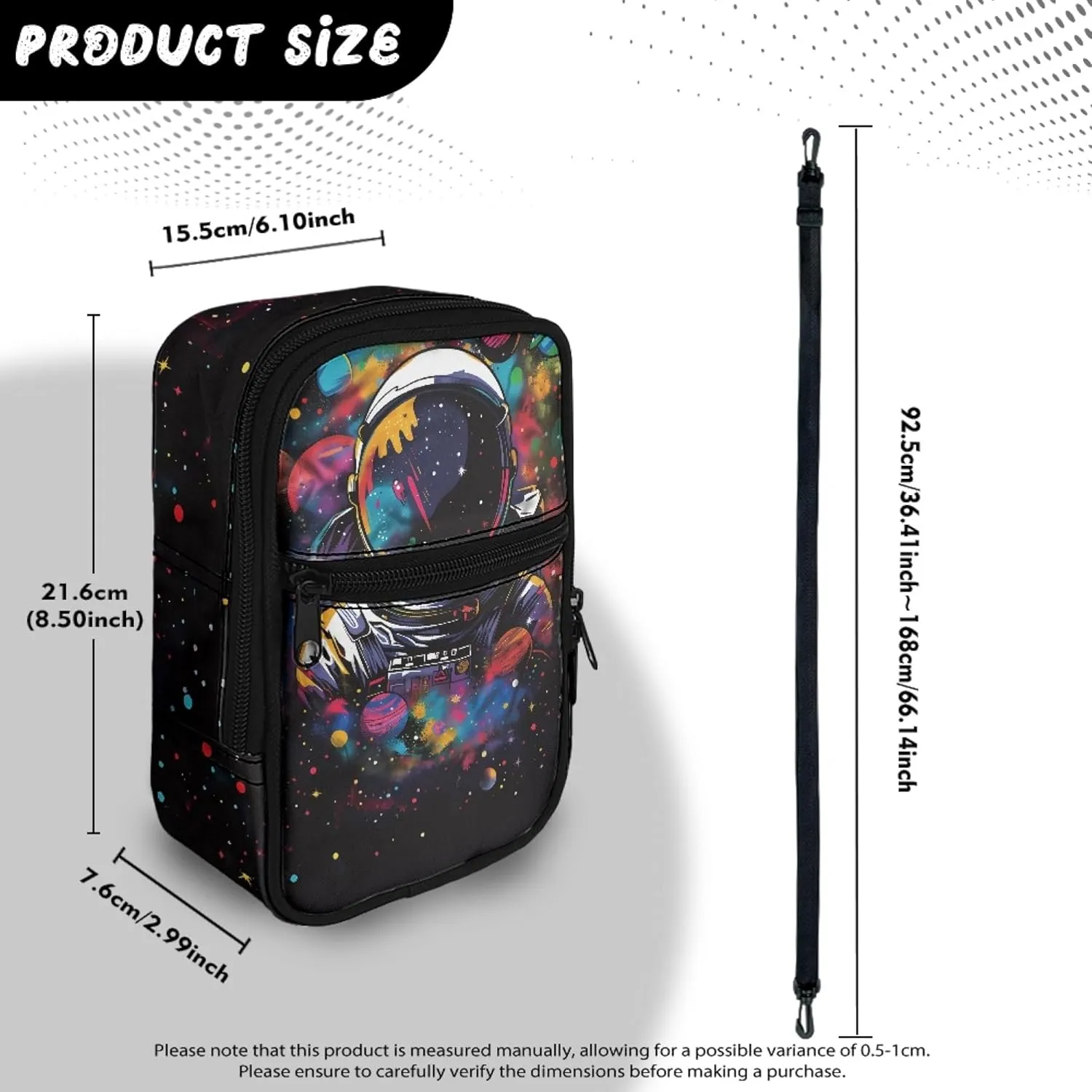 Mini Crossbody Bag with Adjustable Straps Small Crossbody Bags for Men Multifunctional Messenger Bag