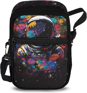 Mini Crossbody Bag with Adjustable Straps Small Crossbody Bags for Men Multifunctional Messenger Bag