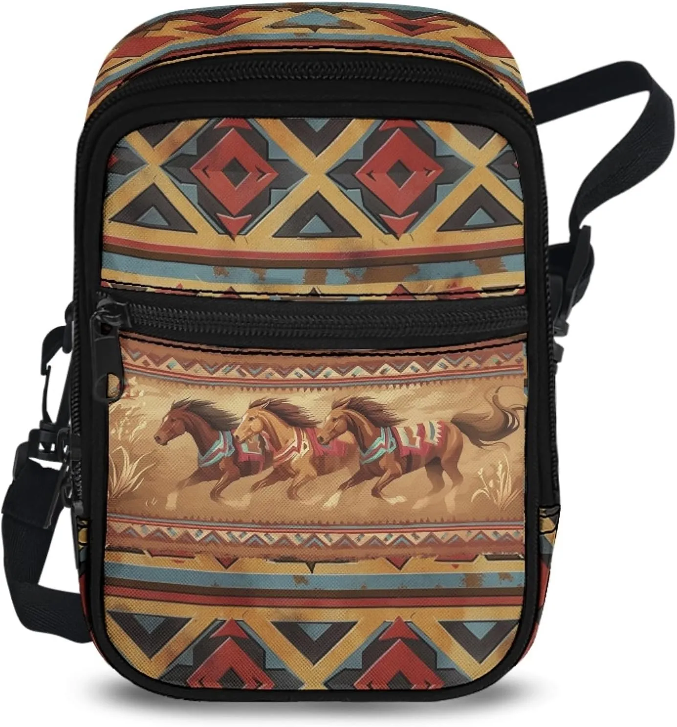 Mini Crossbody Bag with Adjustable Straps Small Crossbody Bags for Men Multifunctional Messenger Bag