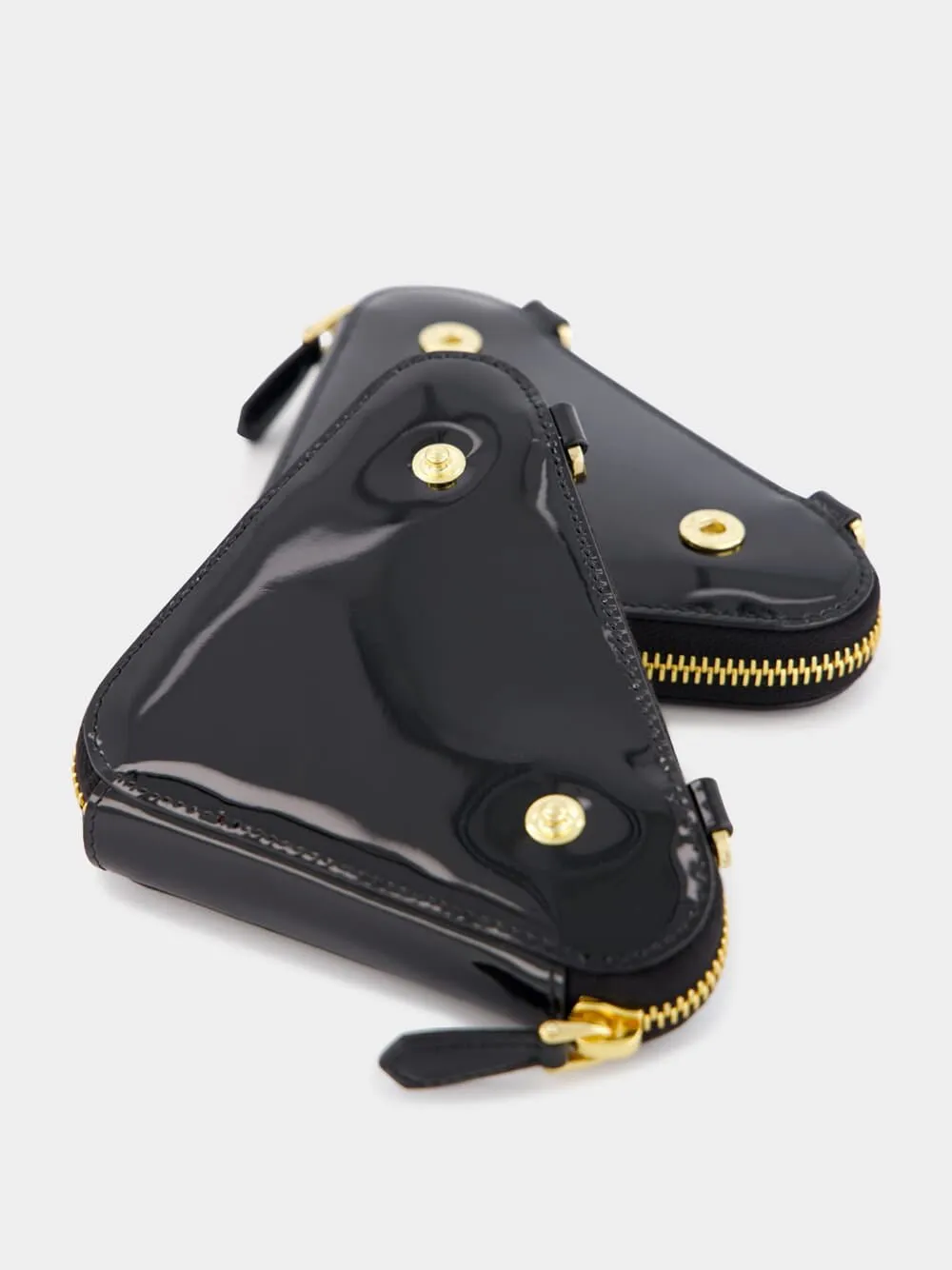 Mini Pouch Triangular Patent Leather