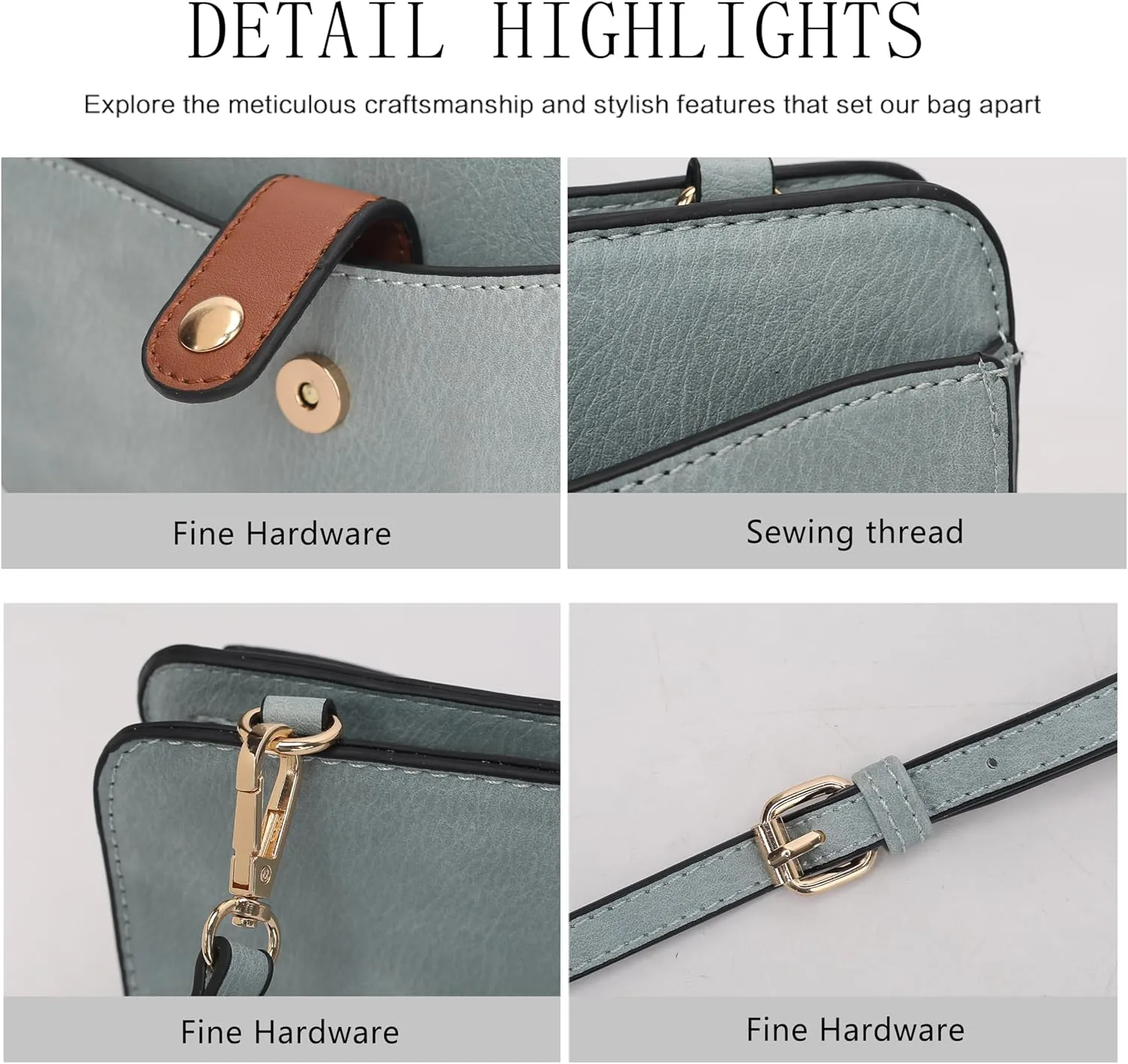 MKF Collection Crossbody bag for women, Vegan Leather Shoulder Bag Handbag Purse with Card Holder by Mia K
