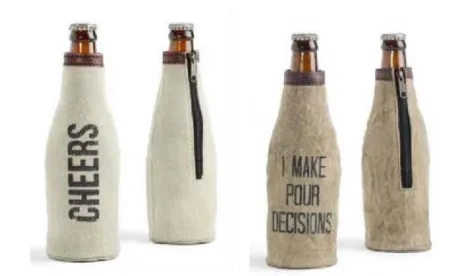 Mona B Cheers & Pour Decisions Bottle Koozie