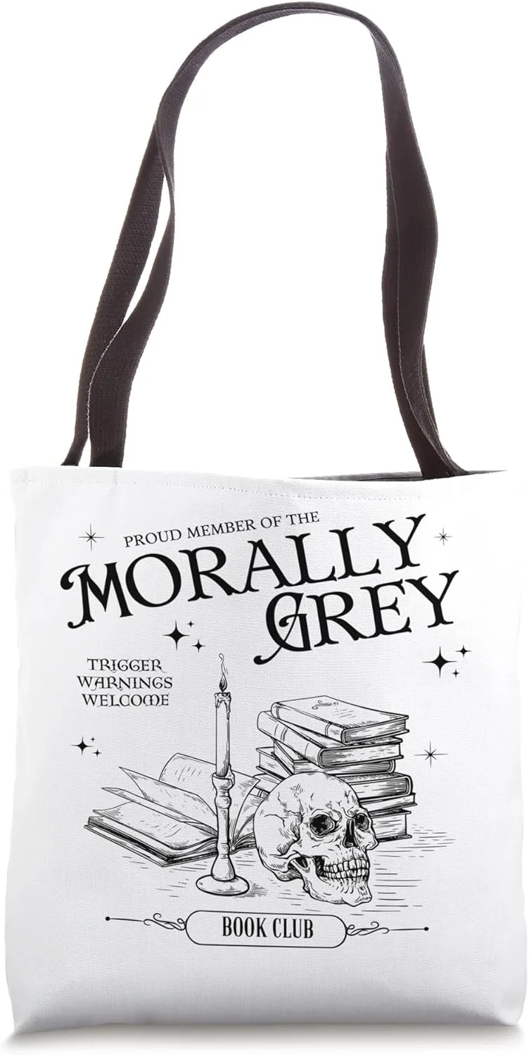Morally Grey Book Club Morally Grey Is My Favorite Tote Bag