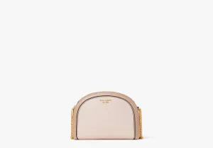 Morgan Colorblocked Double-zip Dome Crossbody