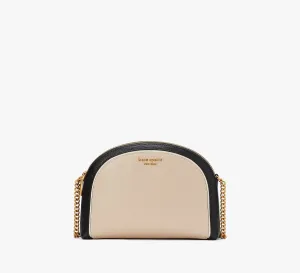 Morgan Colorblocked Double-zip Dome Crossbody