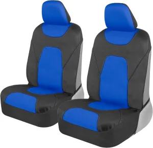 Motor Trend AquaShield Waterproof Front Seat Covers, Blue Seat Covers for Cars – Neoprene Front Car Seat Cover, SUV Seat Covers Protector - Car Interior Cover for Auto, Trucks, & Dog Owners
