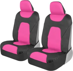 Motor Trend AquaShield Waterproof Front Seat Covers, Pink Seat Covers for Cars – Neoprene Front Car Seat Cover, SUV Seat Covers Protector - Car Interior Cover for Auto, Trucks, & Dog Owners