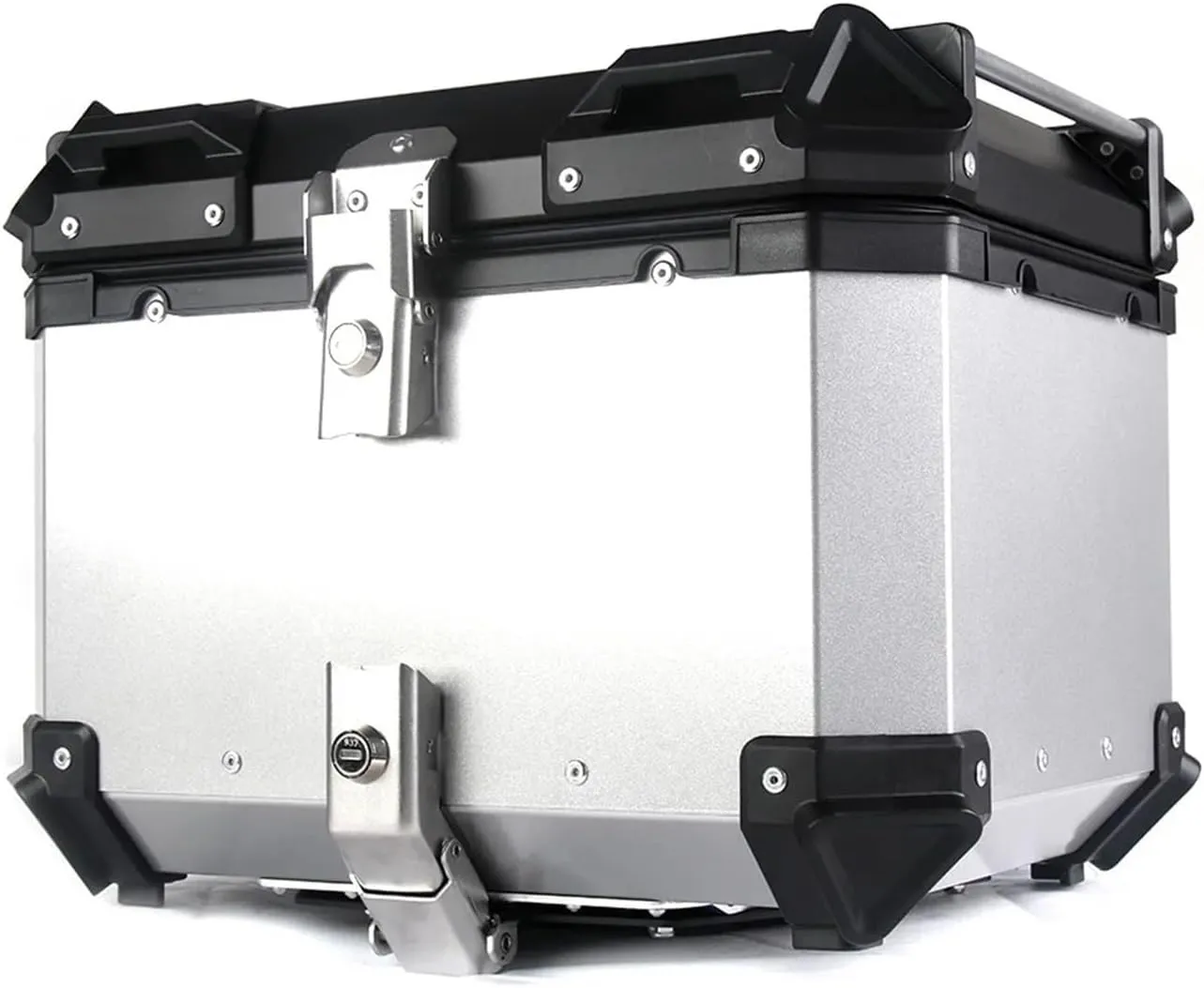 Motorcycle Trunk Side Case Top Luggage Box Bag Storage Moto Rear Helmet Topcase Accessories Universal Compatible With BMW SUZUKI KTM (Color : 38L Side Box Black)