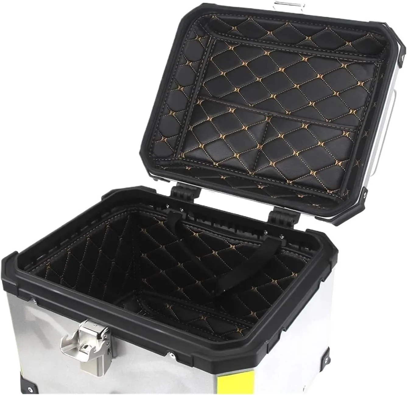 Motorcycle Trunk Side Case Top Luggage Box Bag Storage Moto Rear Helmet Topcase Accessories Universal Compatible With BMW SUZUKI KTM (Color : 38L Side Box Black)