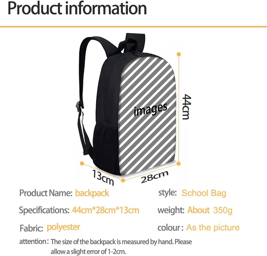 Mumeson Asia Dragon Kids Backpack Set 3 Pack Set Large Capacity School Bag and Lightweight Lunch Bags Portable Pencil Case Back to School Supplies