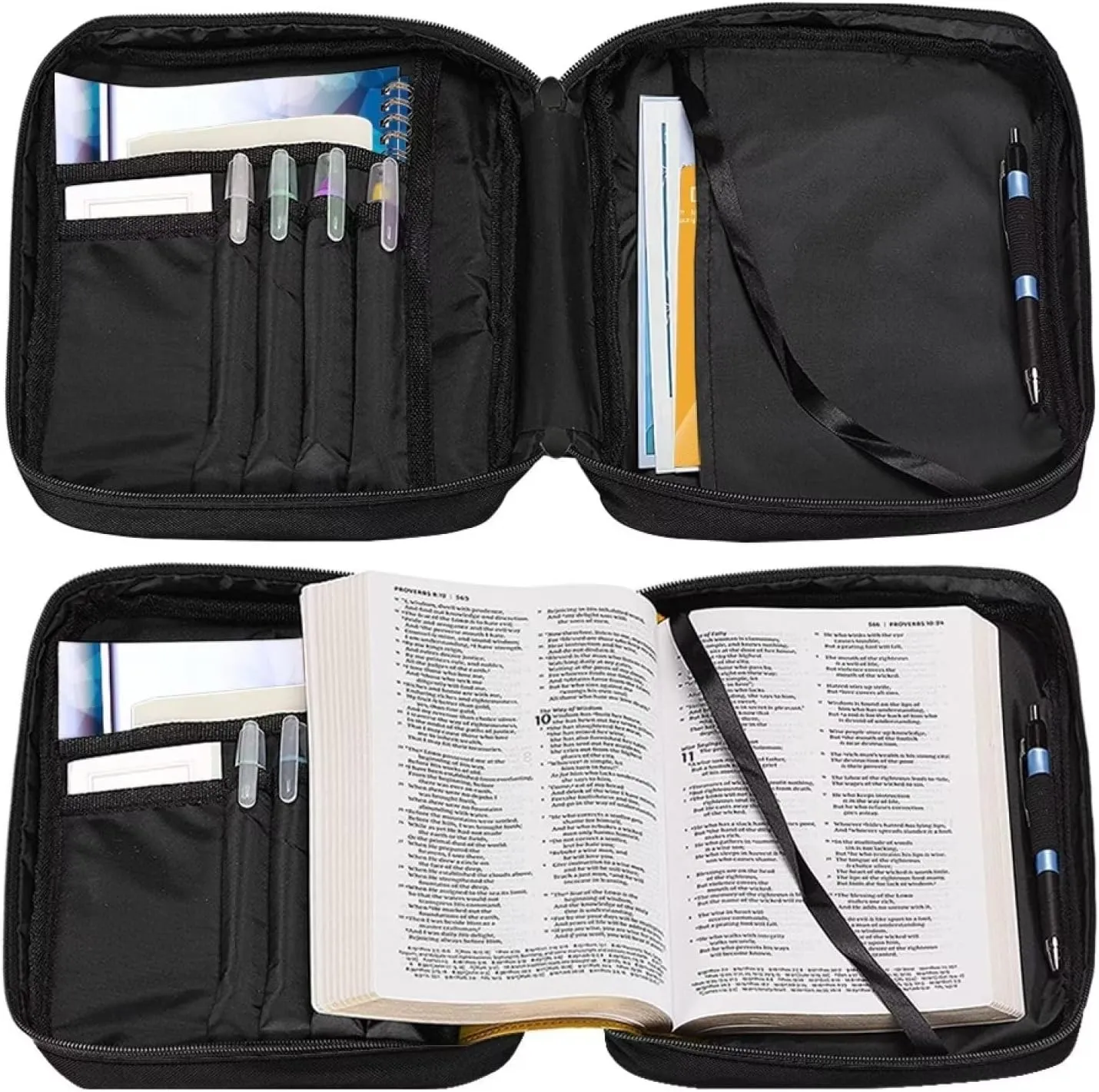 Mumeson Bible Cover for Ladies Anti Dust Bible Bags Bible Study Accessory Holder Carrying Tote Bag