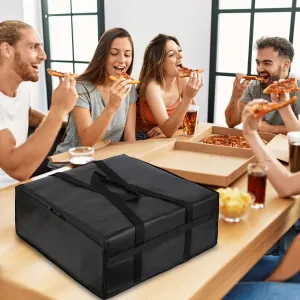 musbus Pizza Bag for Delivery Bag Pizza Carrier Insulated Bags Large for Deliveries， Portable Drink Carrier