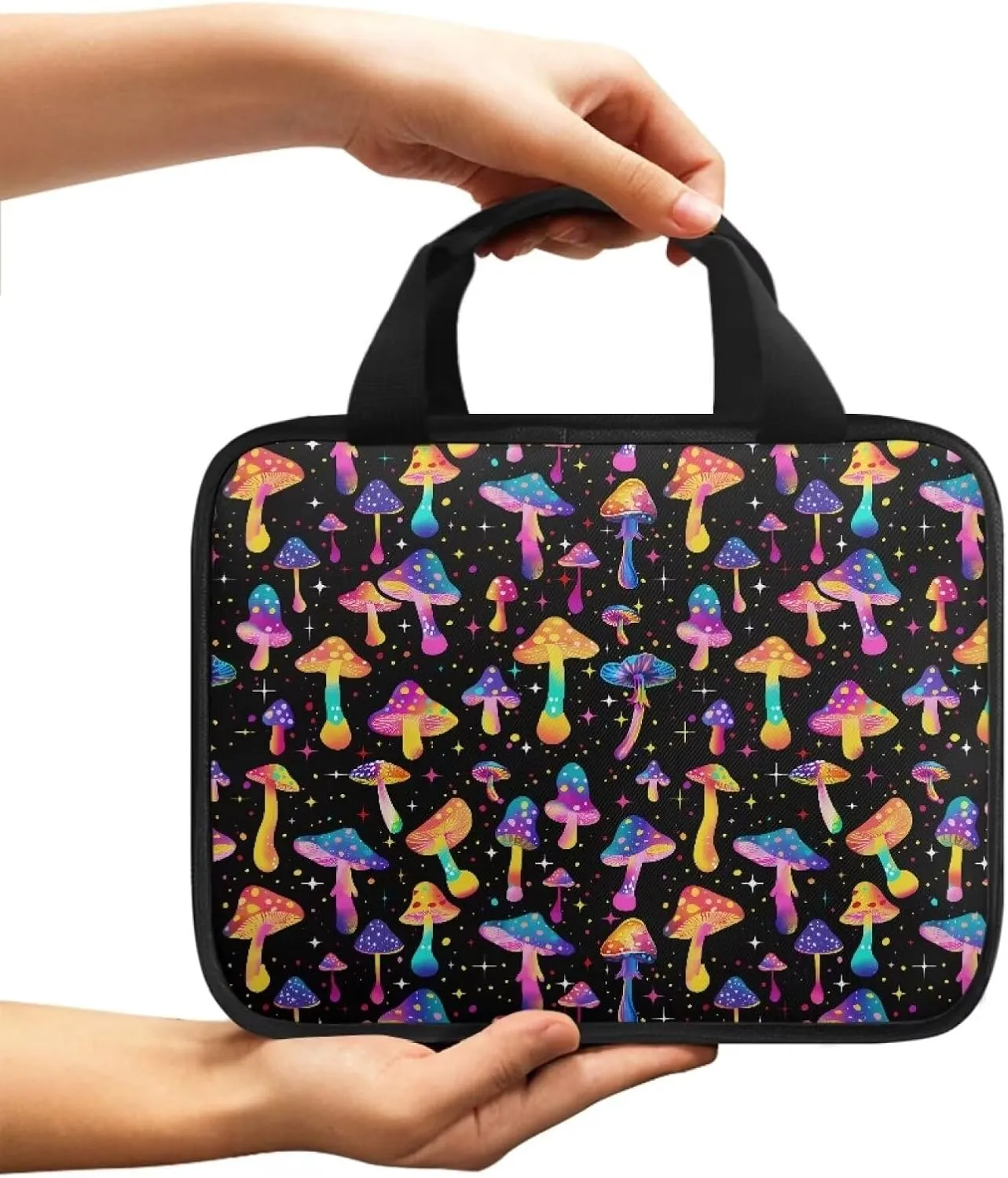 Mushrooms Print Bible Crossbody Bag,Bible Carrying Case,Church Bag for Women,Aesthetic Bible Bag Scripture Bag,Stylish Bible Satchel Bag Bible Cover Case for Women Girls,Easter Gift