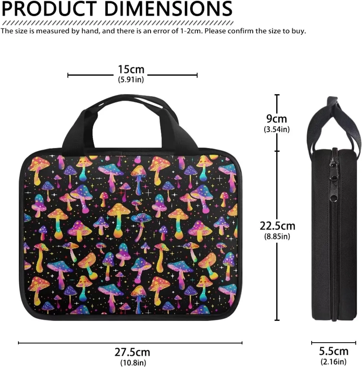 Mushrooms Print Bible Crossbody Bag,Bible Carrying Case,Church Bag for Women,Aesthetic Bible Bag Scripture Bag,Stylish Bible Satchel Bag Bible Cover Case for Women Girls,Easter Gift