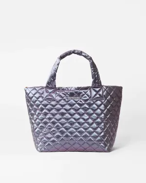 MZ WALLACE DELUXE METRO TOTE IN METALLIC GEMSTONE IRIDESCENT