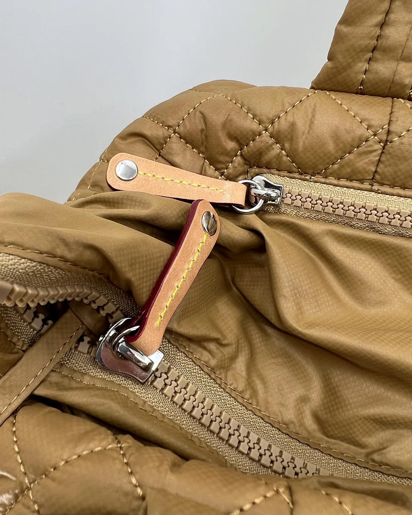 MZ WALLACE METRO DELUXE TOTE BAG IN CARAMEL