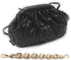 NAARIIAN Woven Crossbody Bags for Women Evening Clutch Hobo Cloud Purse Designer Handbags for Ladies