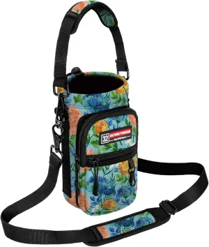 NATURE PIONEOR Water Bottle Holder with Strap,Water Bottle Carrier Bag Sling Sleeve with Adjustable Shoulder Strap & Handle and Large Phone Pocket for Walking,Hiking,Travelling for 25oz/32oz/40oz/64oz